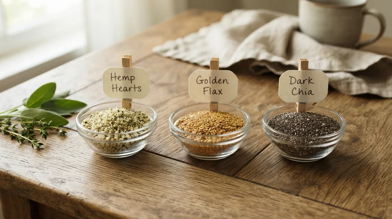 Hemp Hearts vs Flax Seeds vs Chia Seeds The Ultimate Seed Showdown